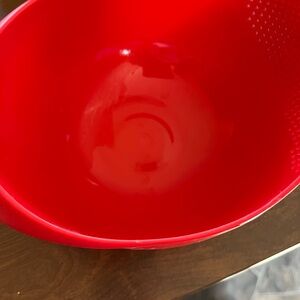 Red Kitchen Colander Bowl
